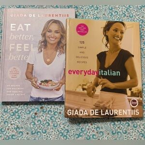 -2- Giada De Laurentiis Hardcover Cookbooks